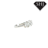 Platinum Single Stone 2.26ct Radiant Cut Diamond Ring