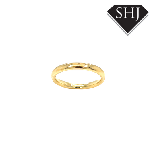 18ct Yellow Gold 2.5mm Court Wedding Band