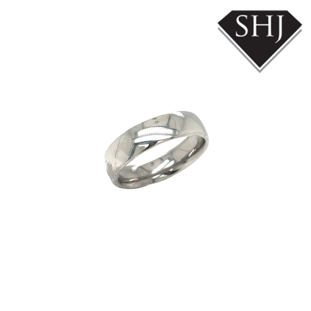 Platinum 6mm Court Wedding Band