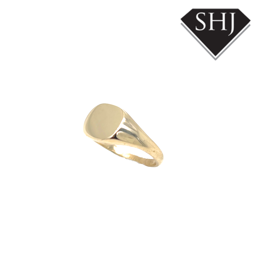 9ct Yellow Gold Cushion Signet Ring