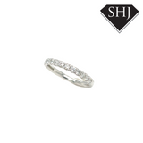 9ct White Gold 0.40ct Lab Grown Diamond Eternity Ring