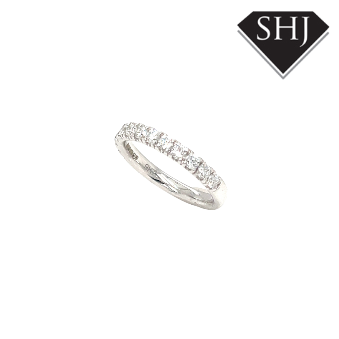 9ct White Gold 0.68ct Lab Grown Diamond Eternity Ring