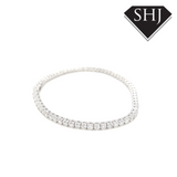9ct White Gold 4.00ct Lab Grown Diamond Tennis Bracelet