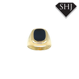 14ct Yellow Gold Black Onyx Signet Ring