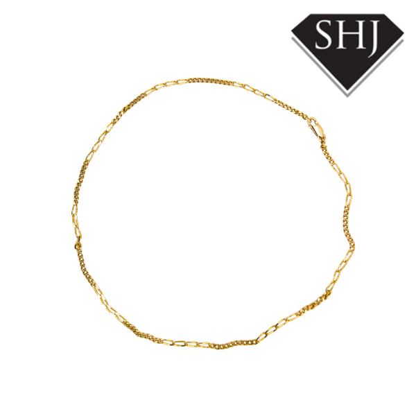 8ct Yellow Gold Figaro Chain