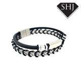 Black Leather Bracelet