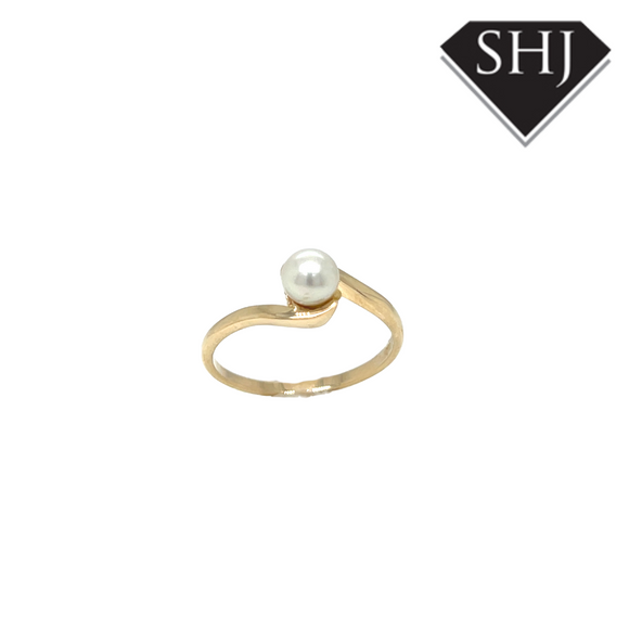 9ct White Gold Pearl Ring