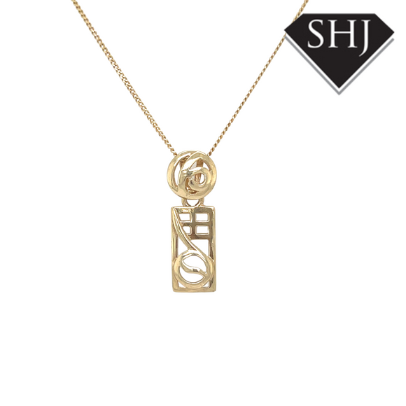 9ct Yellow Gold CRM Necklace