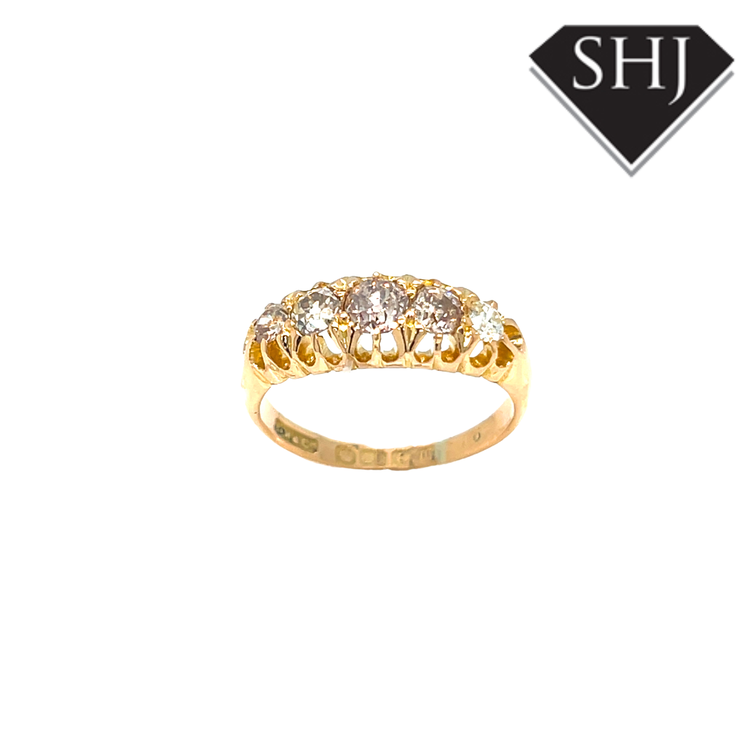 18ct Yellow Gold 0.85ct Diamond Ring