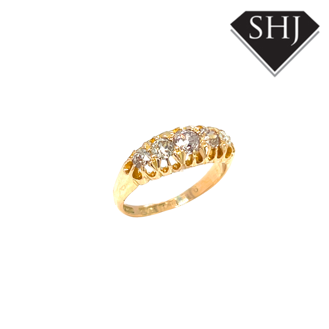 18ct Yellow Gold 0.85ct Diamond Ring