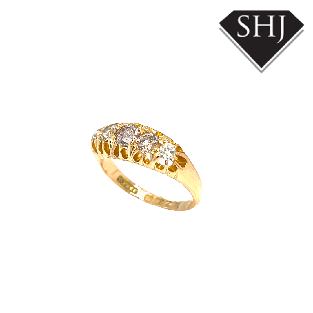 18ct Yellow Gold 0.85ct Diamond Ring