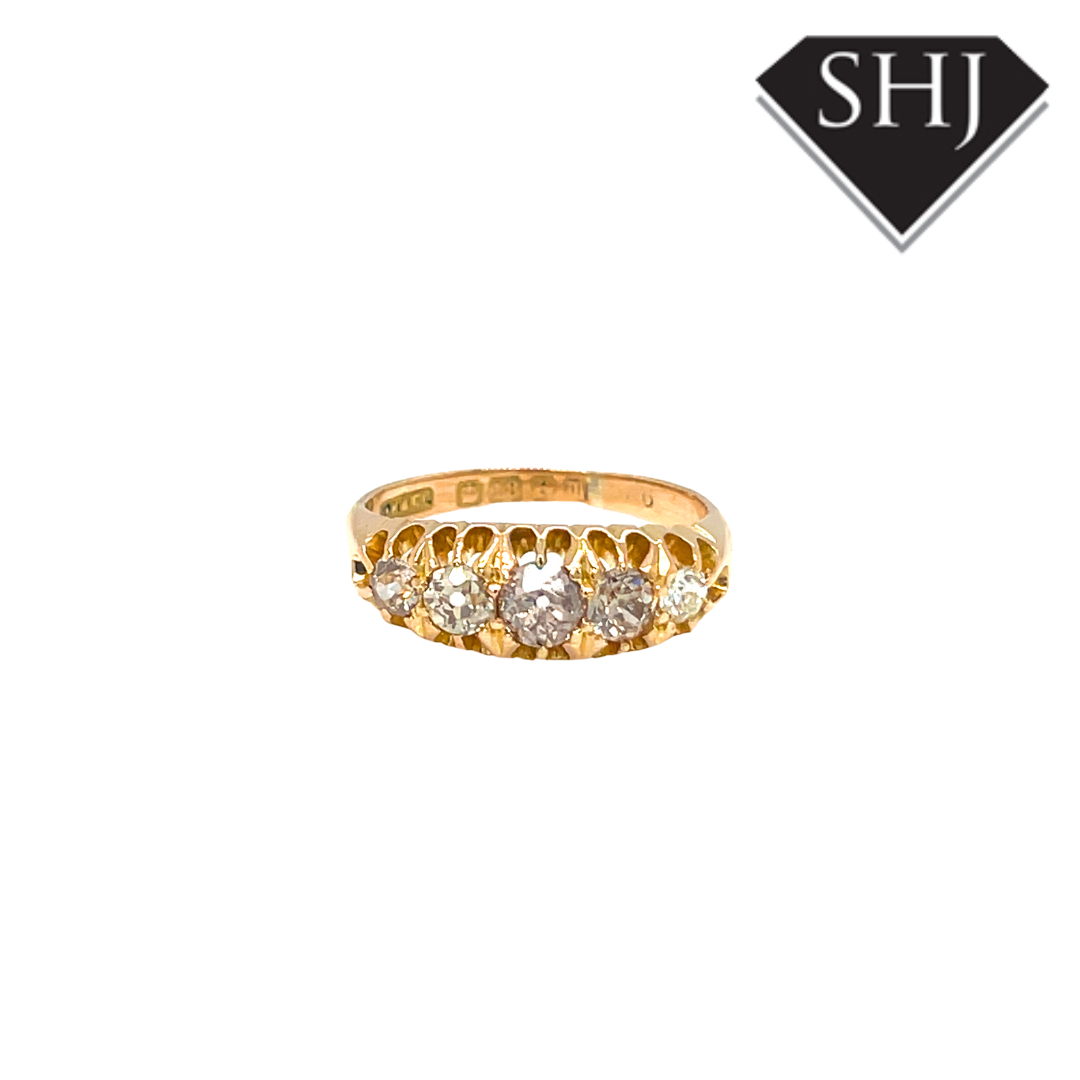 18ct Yellow Gold 0.85ct Diamond Ring