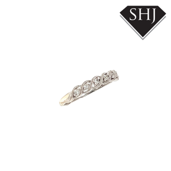 9ct White Gold 0.10ct Diamond Eternity Ring