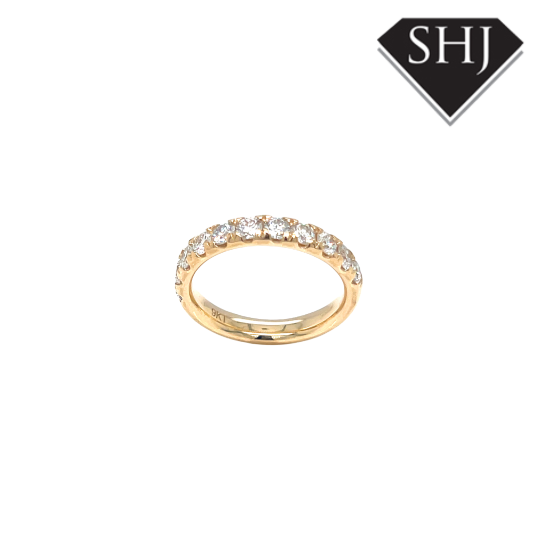 9ct Yellow Gold 1.06ct Lab Grown Diamond Eternity Ring