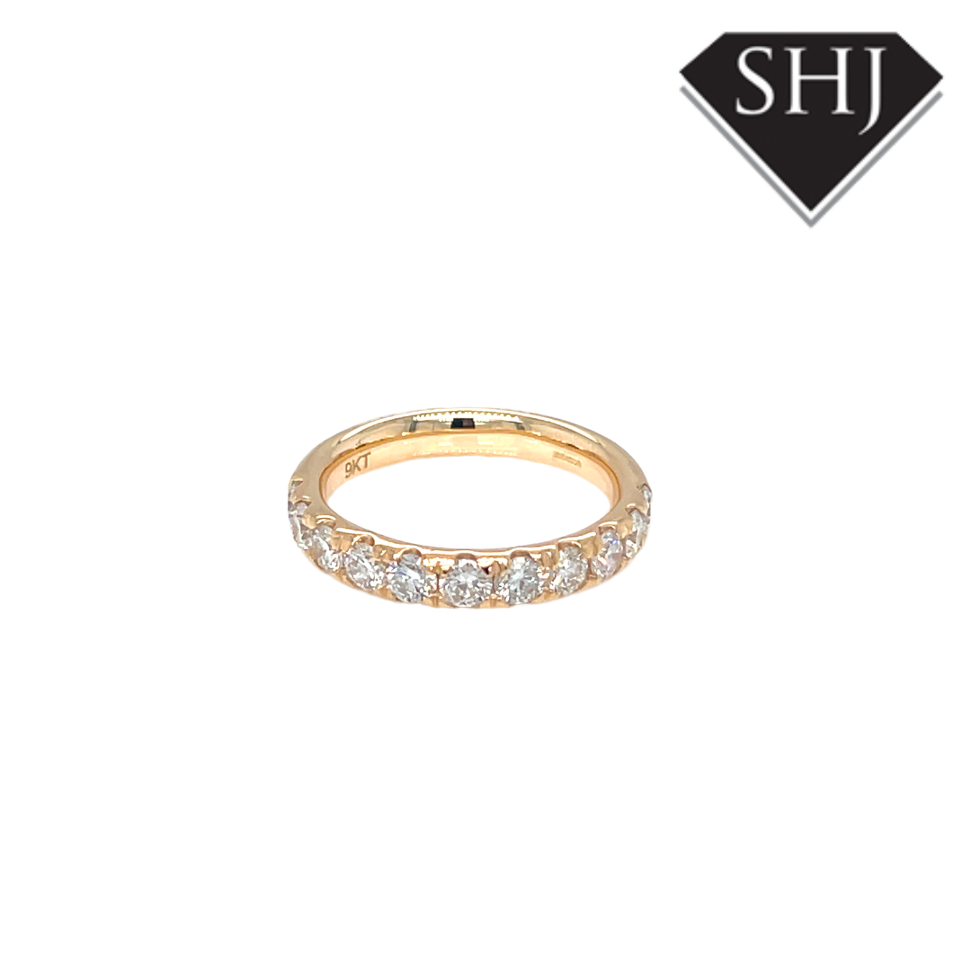9ct Yellow Gold 1.06ct Lab Grown Diamond Eternity Ring