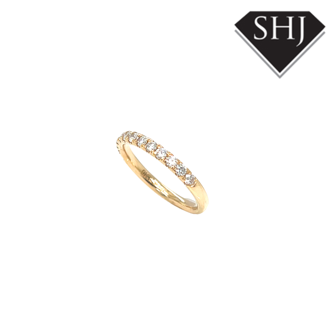 9ct Yellow Gold 0.40ct Lab Grown Diamond Eternity Ring