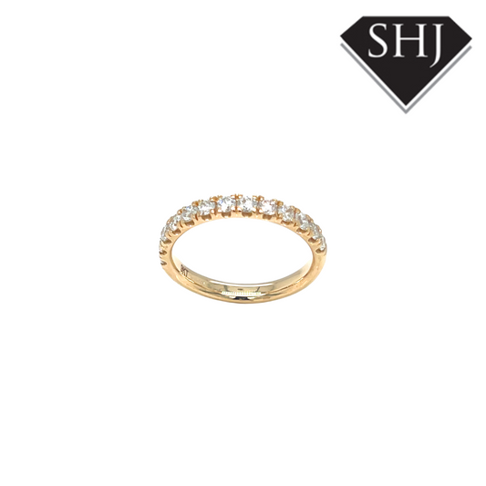 9ct Yellow Gold 0.60ct Lab Grown Diamond Eternity Ring