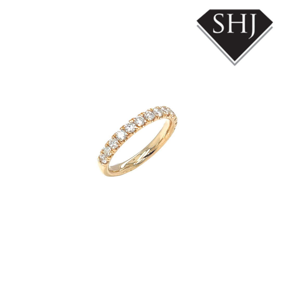 9ct Yellow Gold 0.60ct Lab Grown Diamond Eternity Ring