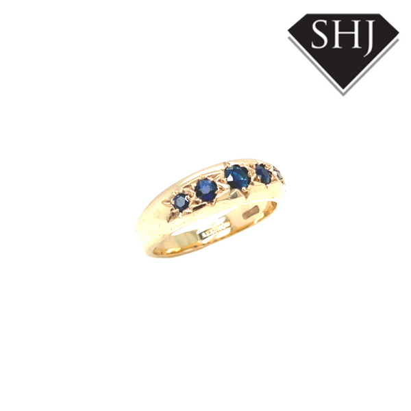 9ct Yellow Gold Sapphire Ring
