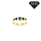 9ct Yellow Gold Sapphire Ring