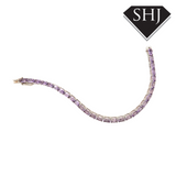 Silver Amethyst Bangle