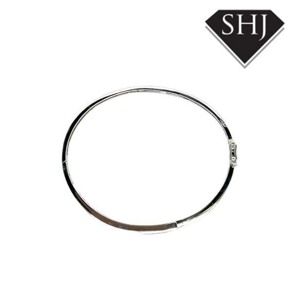 Silver CZ Bangle