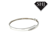 Silver CZ Bangle