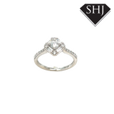 18ct White Gold Baguette Diamond Ring