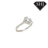18ct White Gold Baguette Diamond Ring