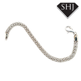 Silver Honeycomb Bracelet