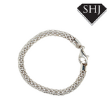 Silver Honeycomb Bracelet