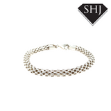 Silver Honeycomb Bracelet