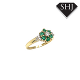 9ct Yellow Gold Emerald Ring