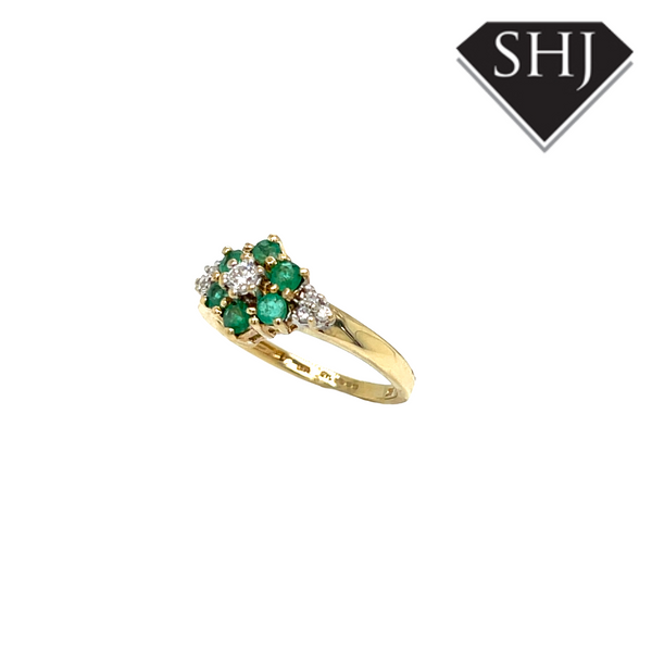 9ct Yellow Gold Emerald Ring
