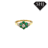 9ct Yellow Gold Emerald Ring