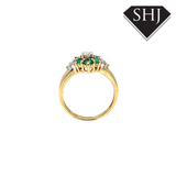 9ct Yellow Gold Emerald Ring