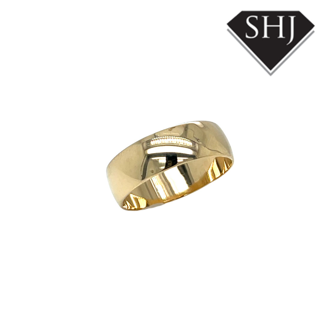 9ct Yellow Gold 6mm Wedding Band