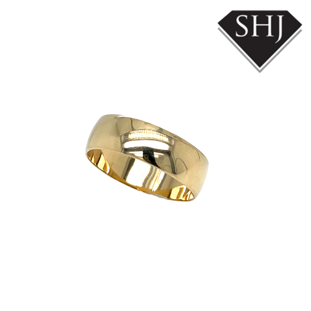9ct Yellow Gold 6mm Wedding Band