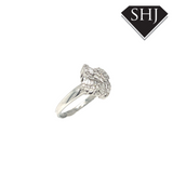18ct White Gold 0.50ct Diamond Cluster Ring
