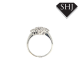 18ct White Gold 0.50ct Diamond Cluster Ring