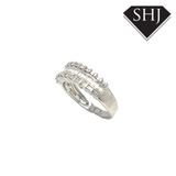 18ct White Gold Baguette Diamond Ring