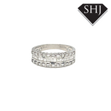 18ct White Gold Baguette Diamond Ring