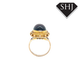 9ct Yellow Gold Oval Garnet Ring