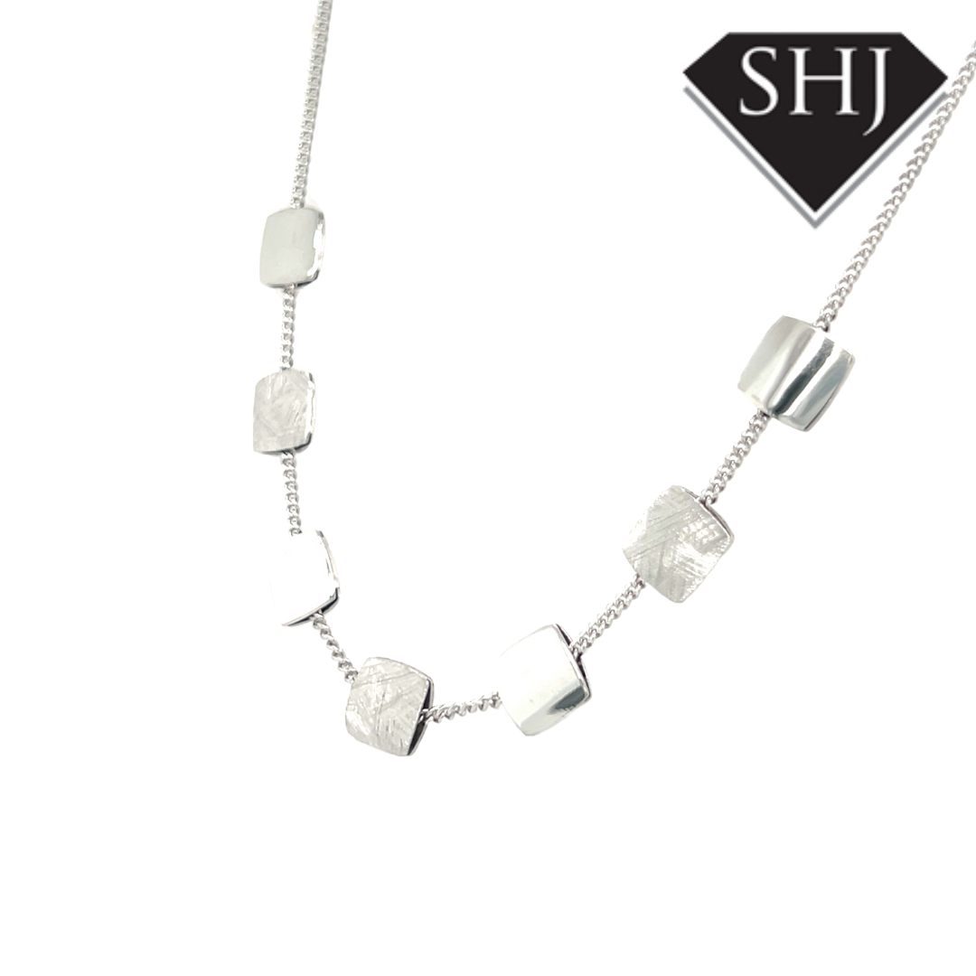 Silver Square Necklace