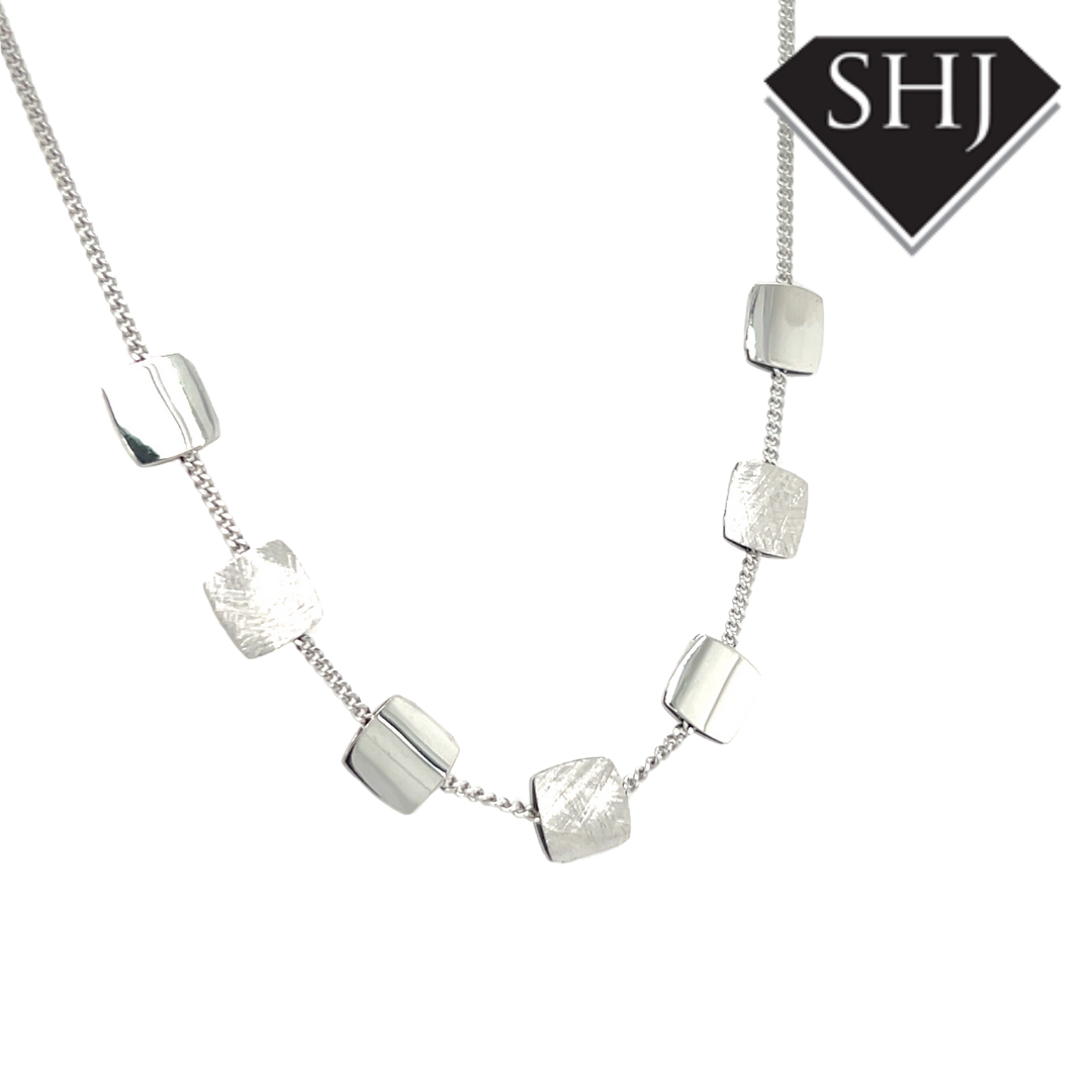 Silver Square Necklace