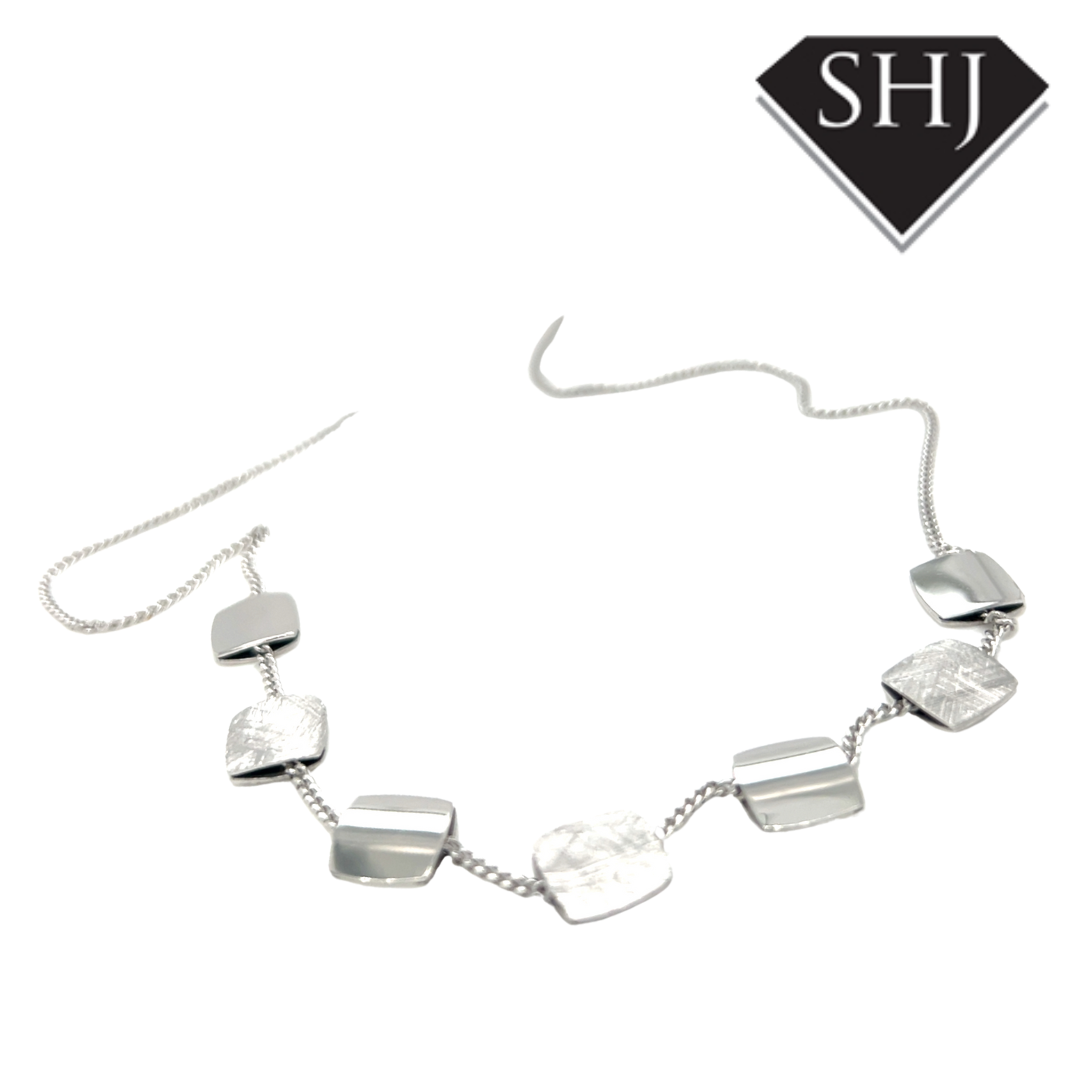 Silver Square Necklace