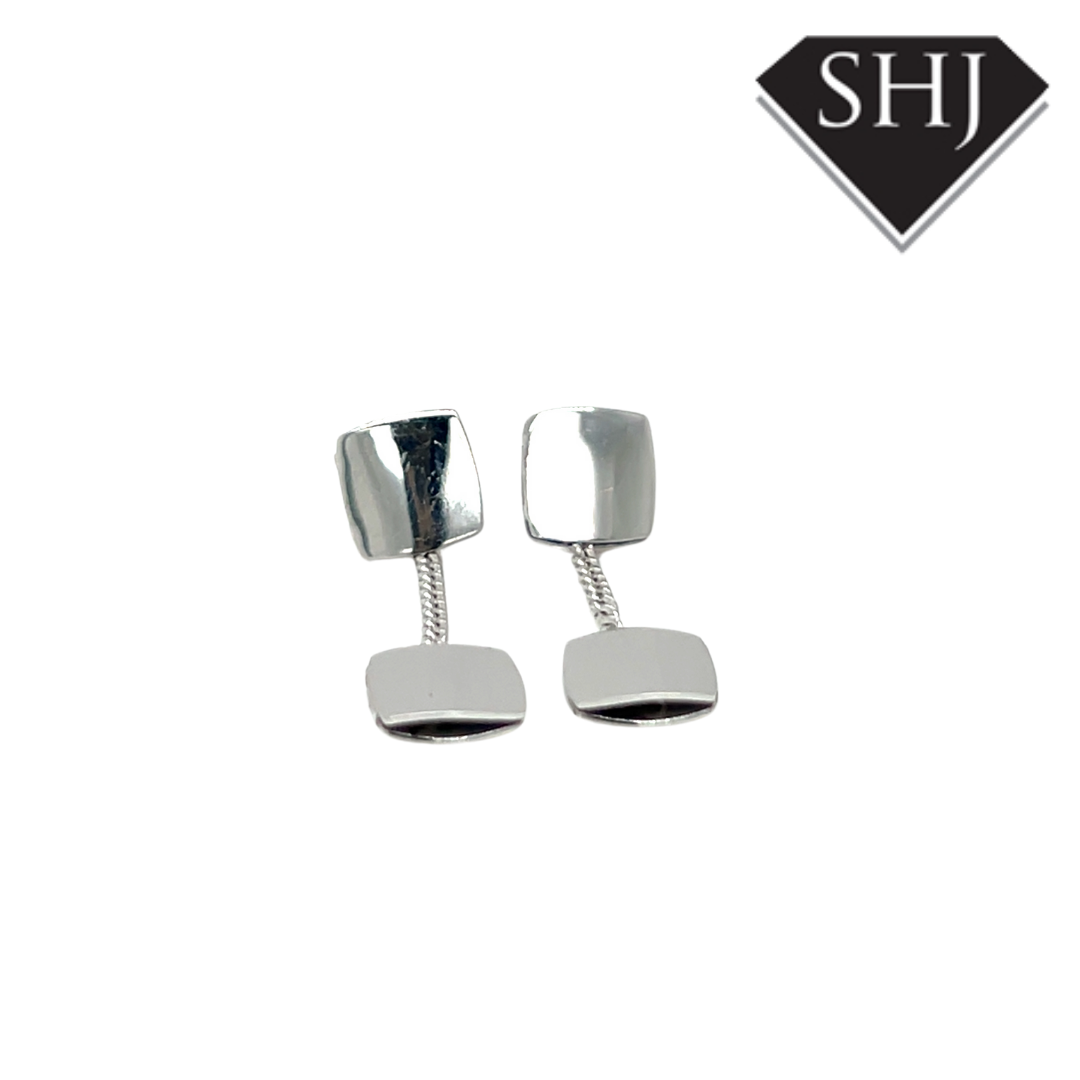 Silver Square Earrings