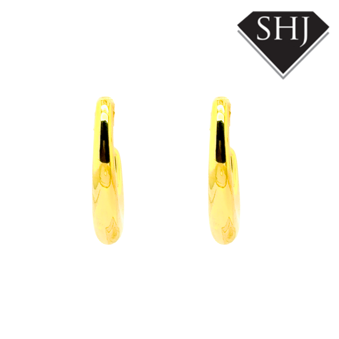 Silver Gold Plated Hoop Earrings