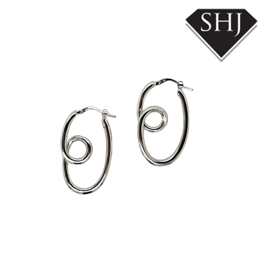 Silver Hoop Earrings