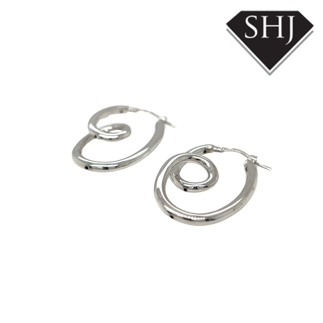 Silver Hoop Earrings